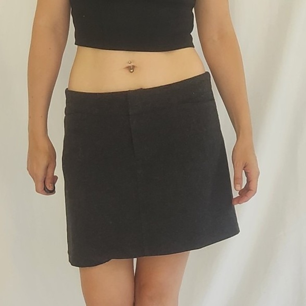 American Eagle Gray Wool Mini Skirt